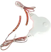 Накладні світлодіодні накладки для підсвічування вій LED RGB Lashes підсвічування очей, що світяться вії для фотосесії та вечірок від батарейки