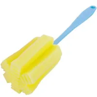 Универсальная губка с длинной ручкой Sponge Cleaning Remiling для мытья бутылок и высоких стаканов, Кухонная убчатая щетка для чистки посуды