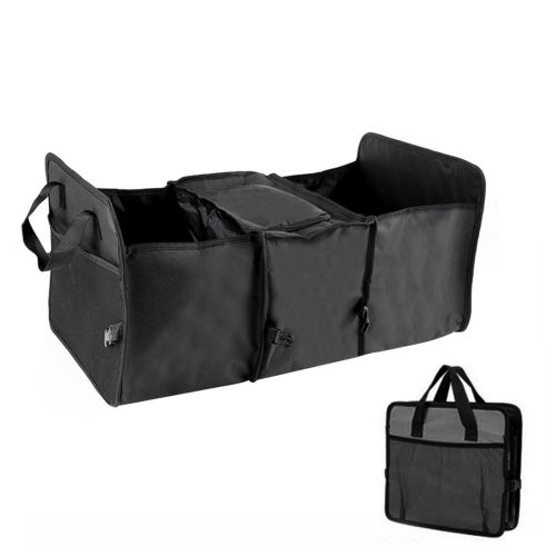 Складна сумка органайзер Trunk Organizer & Cooler в багажник автомобіля, складаний нейлоновий контейнер з термоотсеком, Органайзер холодильник в авто