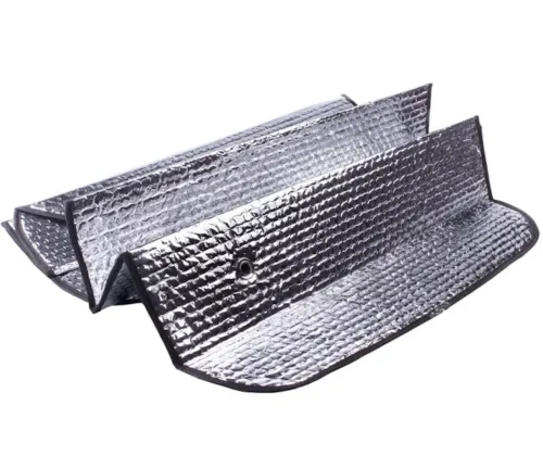 Автомобільна сонцезахисна накидка чохол на лобове скло 140х70 см фольга AVS SH-105F-S Шторка екран для захисту від сонця на присосках для машини