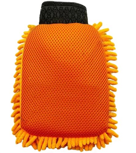 Двостороння рукавичка рукавичка Microfibre Super Mitt SB-8605 для миття машини і прибирання пилу, Униврсальная рукавиця з мікрофібри для чищення авто