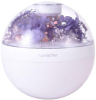 Акумуляторний зволожувач повітря Poke Ball Flower Humidifier OFAN-505 з квітами і LED підсвічуванням, Настільний аромадифузор нічник 220мл від USB