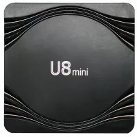 Смарт приставка Smart TV Box U8 Mini 4Gb/32GB Android з пультом, ТВ медіаплеєр 4K Андроїд з вбудованим Wi-Fi модулем для телевізора Чорна