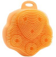 Силіконова масажна щітка скрабер Body Wash BLB-08 для чищення обличчя, Очищувальна косметична мочалка FS-1150 для очищення пор і миття всього тіла