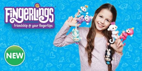Інтерактивна Ручна Мавпочка Fingerlings Monkey, Новинка Ручна Мавпа Baby Monkey