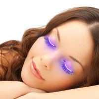 Накладні світлодіодні накладки для підсвічування вій LED RGB Lashes підсвічування очей, що світяться вії для фотосесії та вечірок від батарейки
