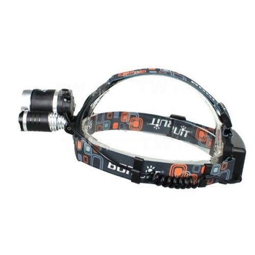 Фонарь налобный фонарик 3 Led Bailong RJ-3000 T6 3 в 1 Светодиодный тройной фонарь аккумуляторный RJ3000 на голову
