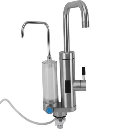 Проточный водонагреватель Faucet ZSWK-D02 с LCD дисплеем с фильтром для очистки воды, Электрический нагреватель в виде крана 220V нижнее подключение