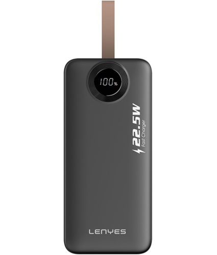 Портативний зарядний пристрій Power Bank Lenyes PX387D 30000mAh 22.5W з LED дисплеєм Зовнішній акумулятор повербанк USB TYPE-C для зарядки телефону