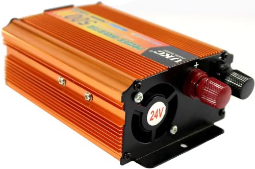 Автомобильный инвертор UKC SSK 24V-220V 500W авто преобразователь напряжения тока от прикуривателя и аккумулятора, зарядное с защитой от перегрева