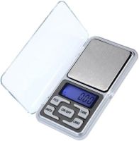 Кишенькові ювелірні електронні ваги 0,1-200 гр Domotec MS-1728B з LCD-дисплеєм, портативні компактні цифрові ваги з підсвічуванням і кришкою 200гр