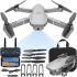 Профессиональный складной квадрокоптер Rias Drone 2 E68 с Wi-fi камерой 720p и пультом ДУ, Дрон коптер N18 wifi на радиоуправлении в кейсе Серый