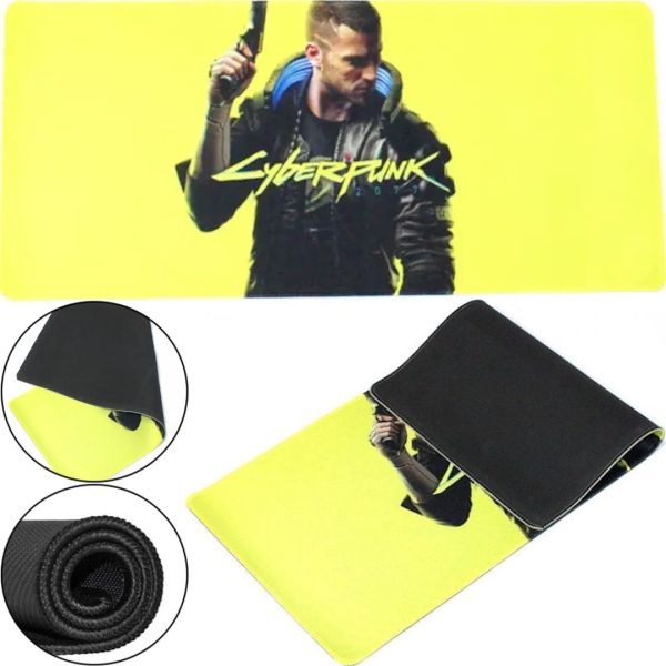 Ігровий комп'ютерний килимок для мишки Gaming mouse pad Cyberpunk 700-1 70x30x0.3 см, Ігрова поверхня кіберпанк для комп'ютерної миші 96459
