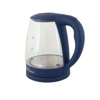 Стеклянный электрочайник Domotec MS-8211 Blue 2200W 2.2 л, чайник электрический с цветной RGB подсветкой