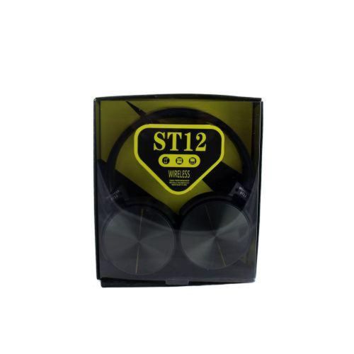 Бездротові Bluetooth навушники ST12 microSD Black