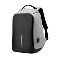 Рюкзак протикрадій Bobby XD Design Grey USB з роз'ємом usb для зарядки travel bag 9009