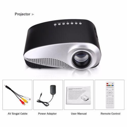 Проектор портативный мультимедийный с динамиком Led Projector RD-802 Black