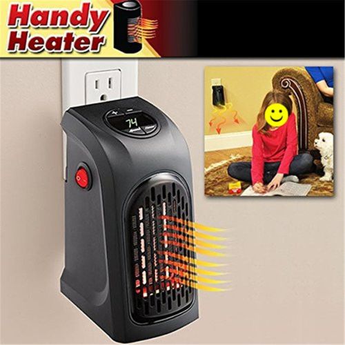 Термовентилятор Rovus Handy Heater 400W Чорний, електричний тепловентилятор, дуйка, обігрівач