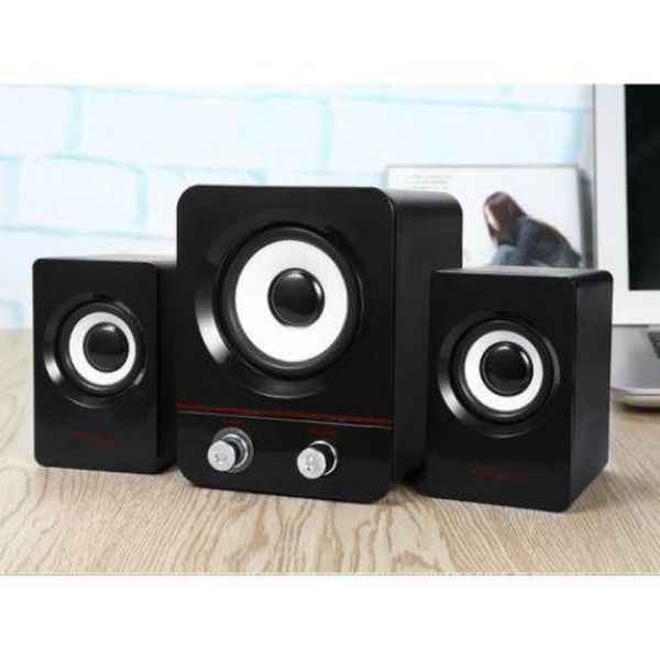 USB колонки для ПК комп'ютерні колонки 2.1 Hiraliy H1 Bass Black