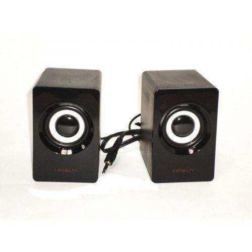 USB колонки для ПК комп'ютерні колонки 2.1 Hiraliy H1 Bass Black