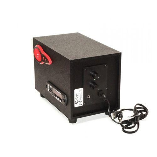 USB колонки для ПК компьютерные колонки 2.1 MP3 Bluetooth Cyber AN-2533 Blue, Red