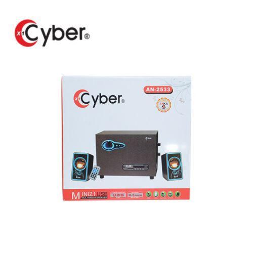 USB колонки для ПК компьютерные колонки 2.1 MP3 Bluetooth Cyber AN-2533 Blue, Red