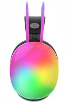 Накладні бездротові навушники Bluetooth Welike WK-30 з RGB підсвічуванням Повнорозмірні блютуз стереонавушники з портом AUX для комп'ютера і ноутбука