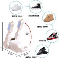 Електрична Дезодоруюча сушарка взуття Shoes Dryer XL - 648 з таймером, нагрівач для шапок, рукавичок і шкарпеток з ультрафіолетовим нагріванням Біла