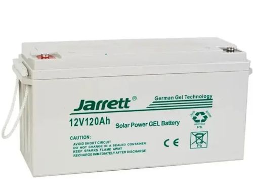 Універсальний гелевий акумулятор Jarrett GEL 12V 120AH для котла і сонячних панелей, акумуляторна батарея 12В 120ач для систем електроживлення