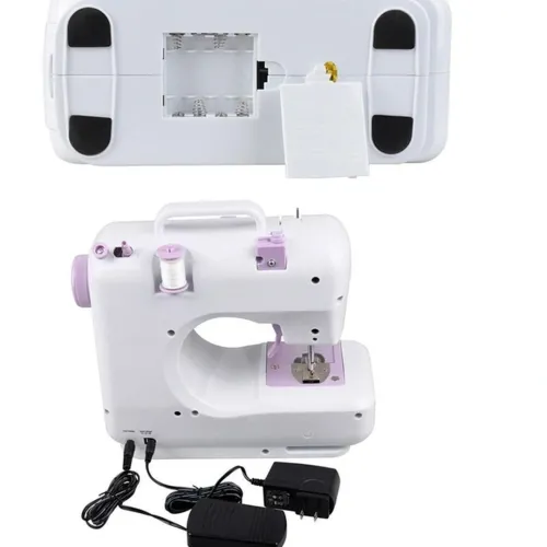 Многофункциональная автоматическая швейная машинка SEWING MACHINE FHSM-505 12 в 1, Мини-швейная машина с оверлоком 12 функций 2 режима Белая