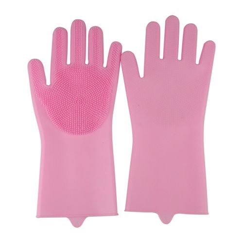 Рукавички губка з ворсинками для миття посуду, універсальні Kitchen Gloves, силіконові рукавички з щіткою для тварин, рукавички губки кухонні
