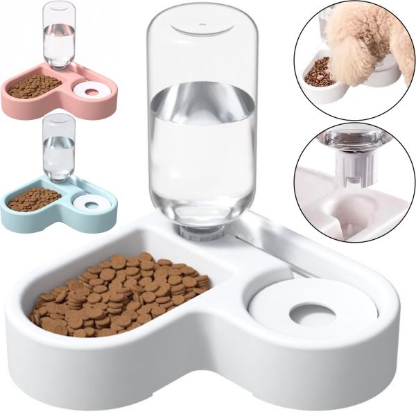 Автоматична годівниця для собак і кішок Automatic Pet Feeder Bowl LY-622 з автоматичною поїлкою для тварин, миска поїлка 2в1 для корму і води