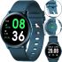 Наручные Смарт часы Smart Watch KW19 Blue 44mm c измерением давления и фитнес трекером Умные Bluetooth часы с тонометром и пульсометром Синие
