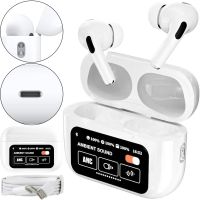 Бездротові вакуумні навушники TWS AirPods A9 PRO 2 Bluetooth в кейсі з сенсорним дисплеєм, навушники-гарнітура Вкладиші блютуз з шумозаглушенням
