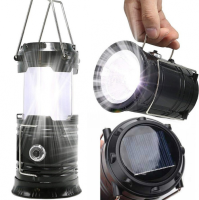 Кемпінговий ліхтарик з сонячне зарядкою для телефону USB SH-5800T 6LED кемпінгова лампа на сонячній батареї, акумуляторний ліхтар G-85