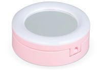 Настільна кільцева USB LED лампа з дзеркалом Live Makeup G3 16см 6 " для макіяжу на ніжці тримачем телефону Світлодіодна косметичне з підсвічуванням