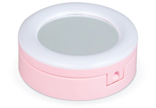Настільна кільцева USB LED лампа з дзеркалом Live Makeup G3 16см 6 " для макіяжу на ніжці тримачем телефону Світлодіодна косметичне з підсвічуванням