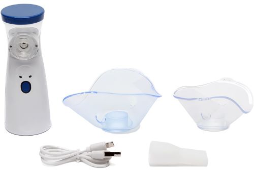 Ультразвуковий небулайзер Mesh Nebulizer JSL-W302 портативний ручний інгалятор з насадками для дітей і дорослих 20 мл розпилювач для інгаляцій вдома