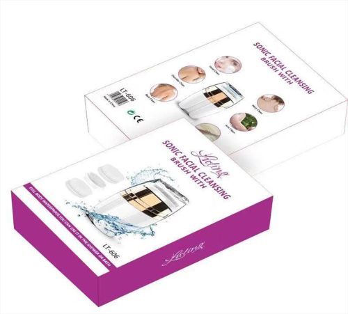 Аккумуляторная массажная щетка 3 в 1 Sonic Facial Cleansing Drush With LT-606 для лица с насадками, Профессиональная электрическая щетка для умывания