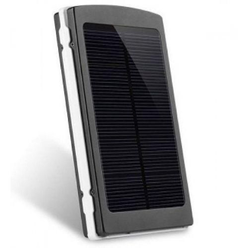 Портативний зарядний Power Bank Solar 90000 mAh C Led ліхтариком УМБ Metal Чорний На сонячній батареї Павербанк, зовнішній акумулятор, PowerBank 