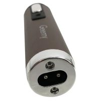 Беспроводной триммер 2 в 1 Gemei GM-3112 3W для стрижки волос в носу и ушах, аккумуляторная окантовочная машинка для бритья с насадками Коричневый