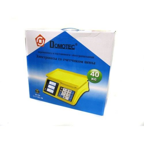 Торгові електронні ваги До 40 кг Domotec MS - 266 Пластик 40кг