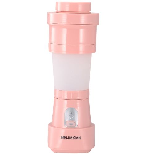 Складаний силіконовий блендер Folding Juicer MeijiaxianJP-005 акумуляторний для соку 500мл, Бездротова USB соковижималка для змішування смузі JP005