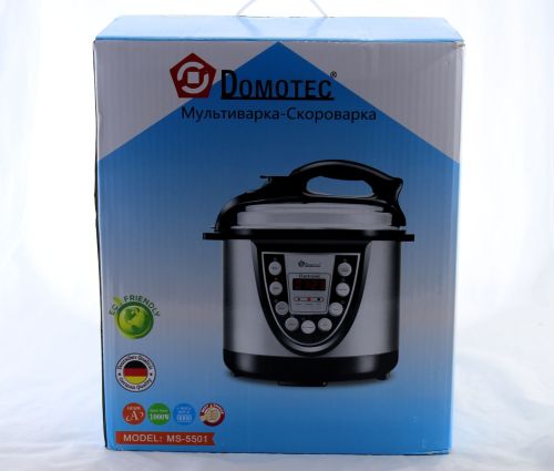 Мультиварка скороварка з антипригарним покриттям Domotec MS-5501, 6 літрів і 12 програм