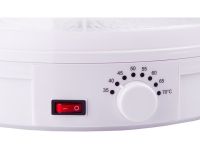 Електрична сушарка для овочів, фруктів і м'яса Royals Berg RB-959 800W White Біла на 5 відсіків, Дегідратор, Електросушарка з терморегулятором