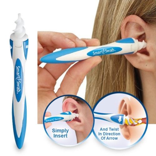 Прилад для чищення вух Smart Swab DF 667 Силіконова вухочистка (Смарт Сваб)