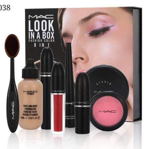 Косметичний набір Mac look 8 в 1 M808 набір косметики подарунковій коробці