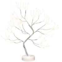 Декоративне дерево бонсай світильник Bonsai led tree light 108 LED теплий білий, Настільний нічник у вигляді дерева роса Niki 50 см від USB і батарейок