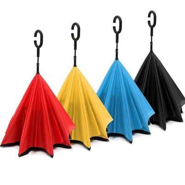Парасолька навпаки Up-Brella однотонний + чохол парасолька зворотного складання umbrella