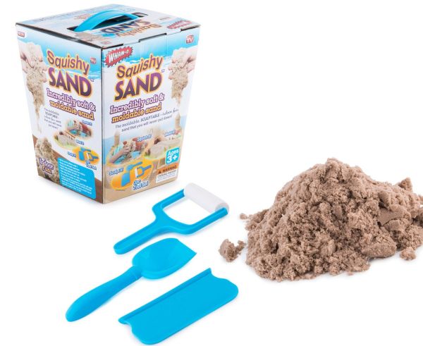 Кінетичний пісок Squishy Sand + лопатка, ролик, ніж